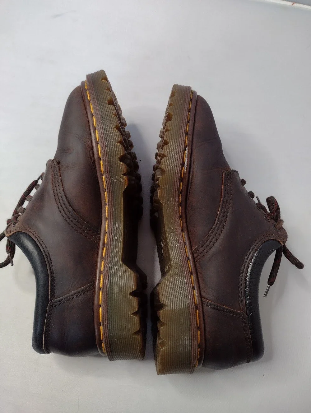 Dr. Martens Chunky Oxfords Mens 7  Brown Leather 8053 Made in England Y2K BB